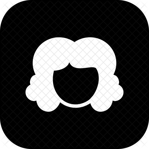 Face, Girl, Curly, Hair, Fashion, Salon, Cutting Icon - Emblem (512x512)