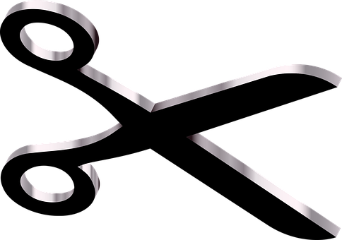 Scissors Cut Cutting Hairdresser Hair Hair - Tijeras Cortando Png (484x340)