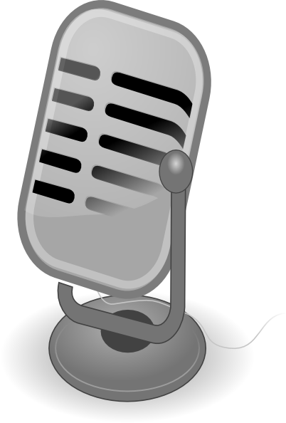 Micro Clip Art At Clker - Microphone (402x594)