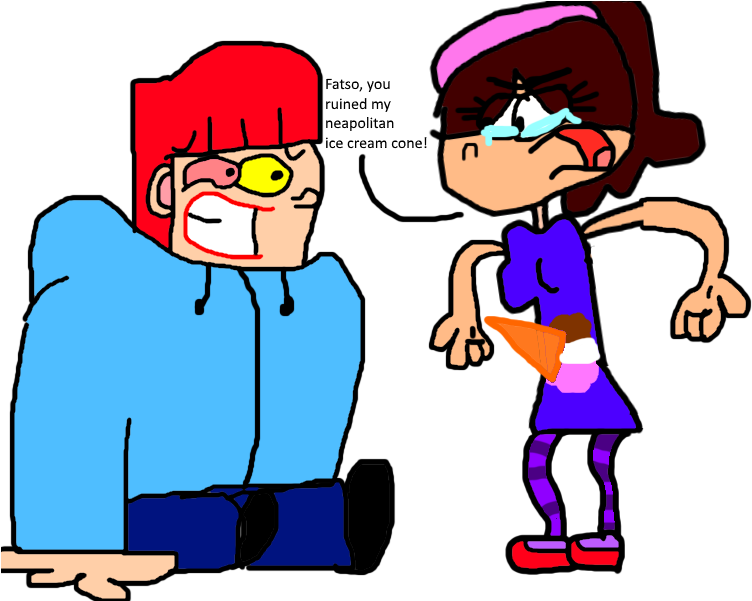 Pauline Ruined Pouplar Girl's Ice Cream By Deviantamericaart - Cartoon (800x600)