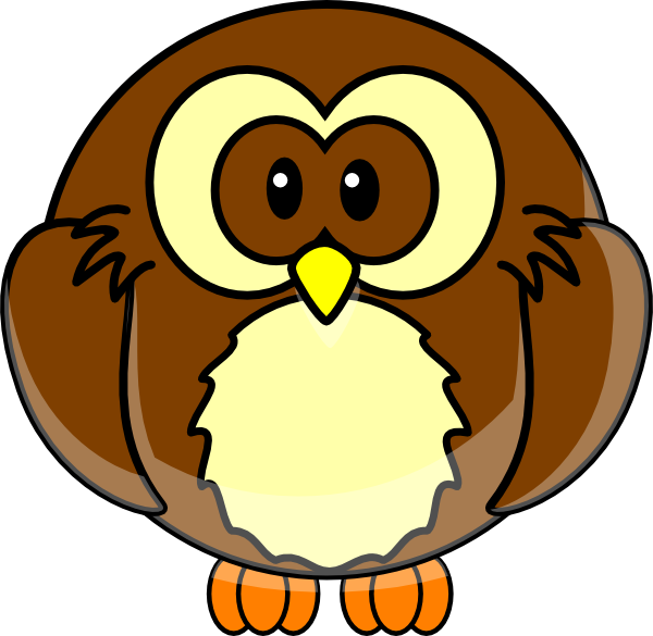 Spectacled Owl Clip Art - Cartoon Owl (600x585)