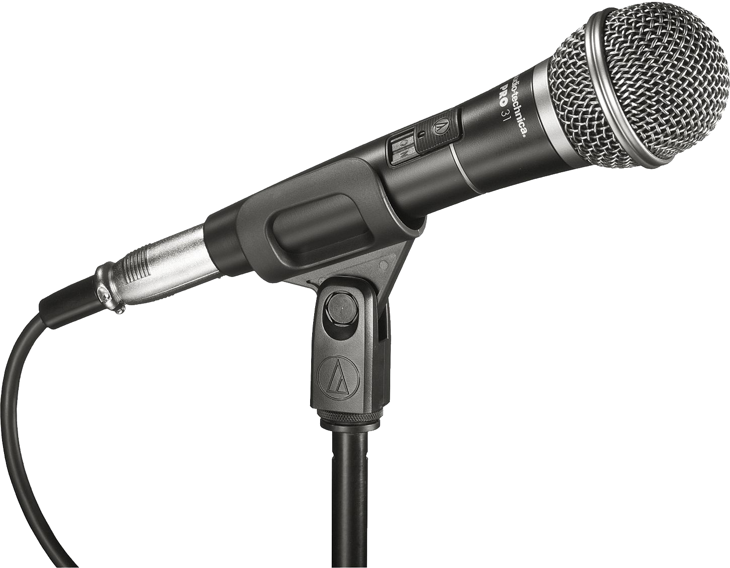 Microphone Png Image - Audio Technica Pro 31 Dynamic Handheld Mic W/ Xlr Cable (1450x1128)