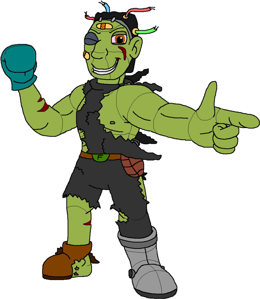 Loose Cannon Frankenstein By Kylgrv Loose Cannon Frankenstein - Cartoon (1024x1173)