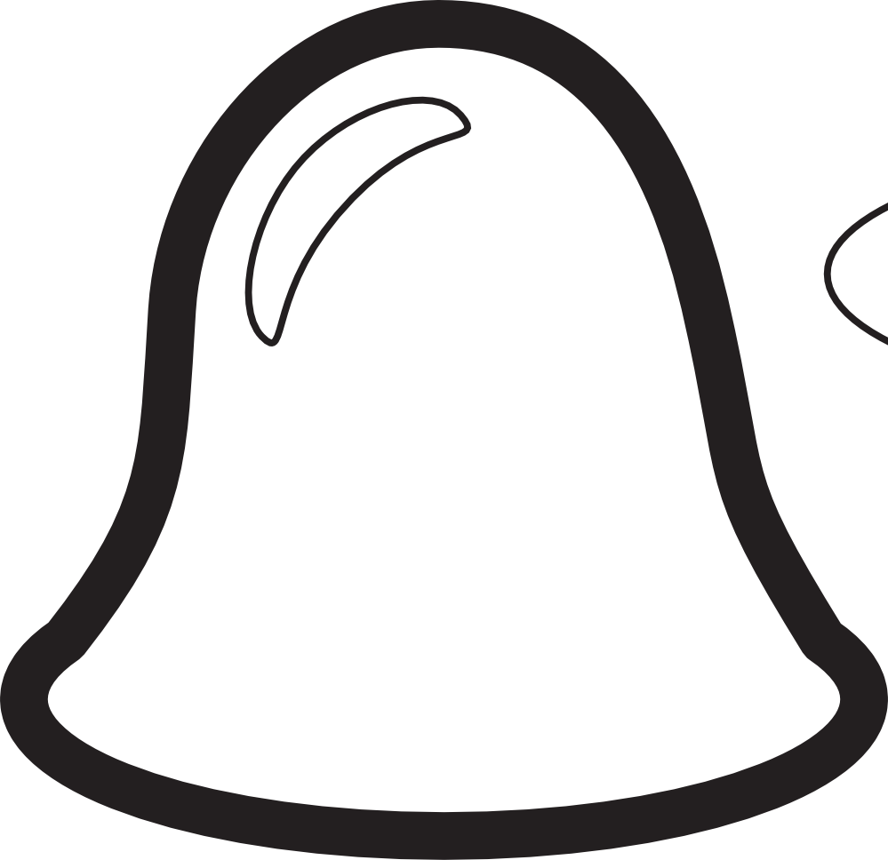 Inspiring Clip Art Of A Bell Medium Size - White Bell Clipart Png (999x968)