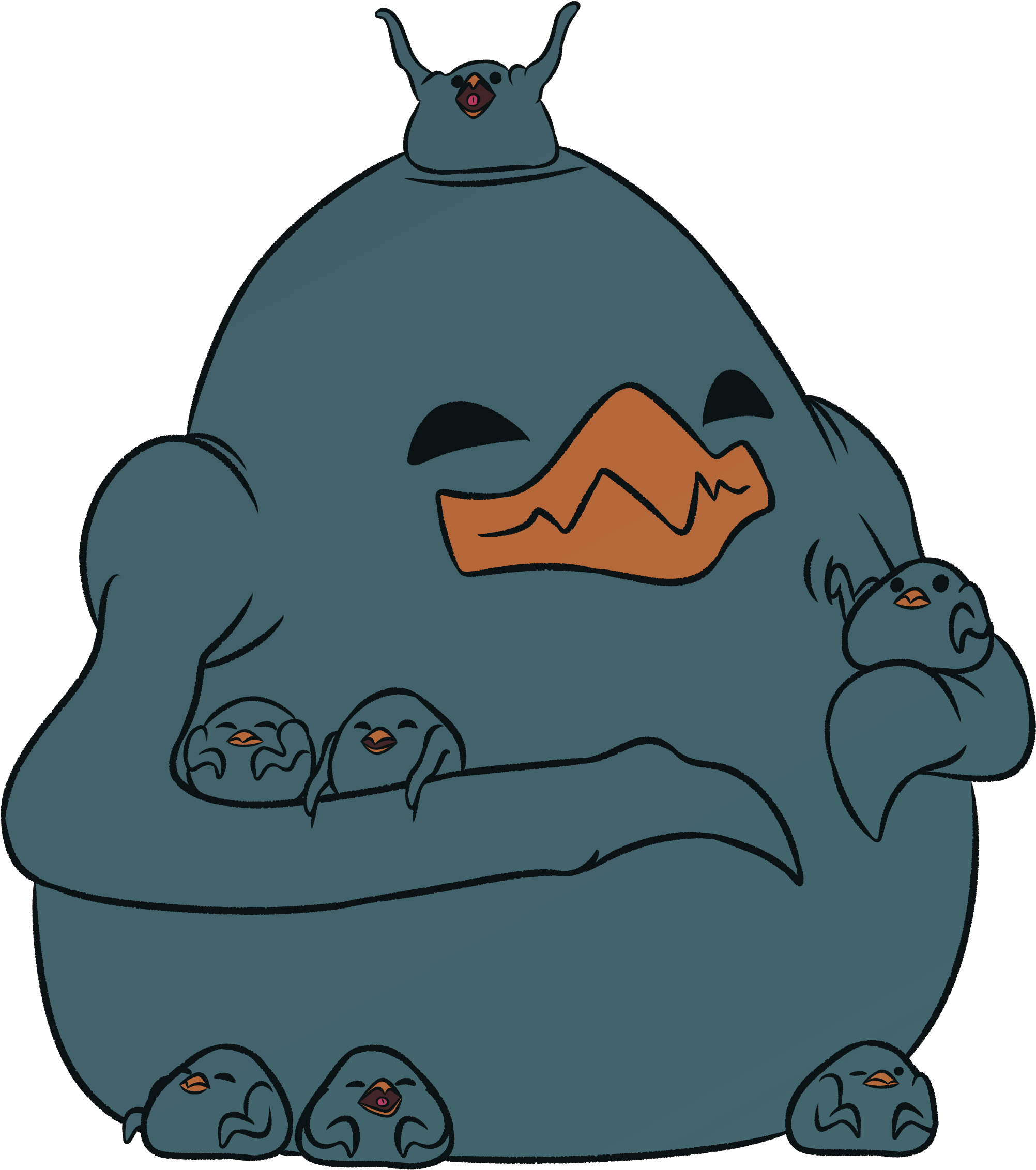 Blob Birb - Steven Universe Bird Blob (2062x2442)