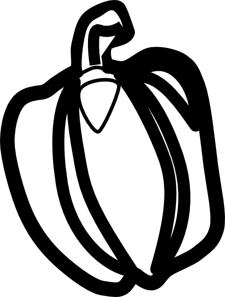 Bell Pepper Clip Art - Clip Art (450x593)