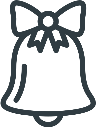 Bow Icon Clip Art At - Christmas Bell Icon (512x512)