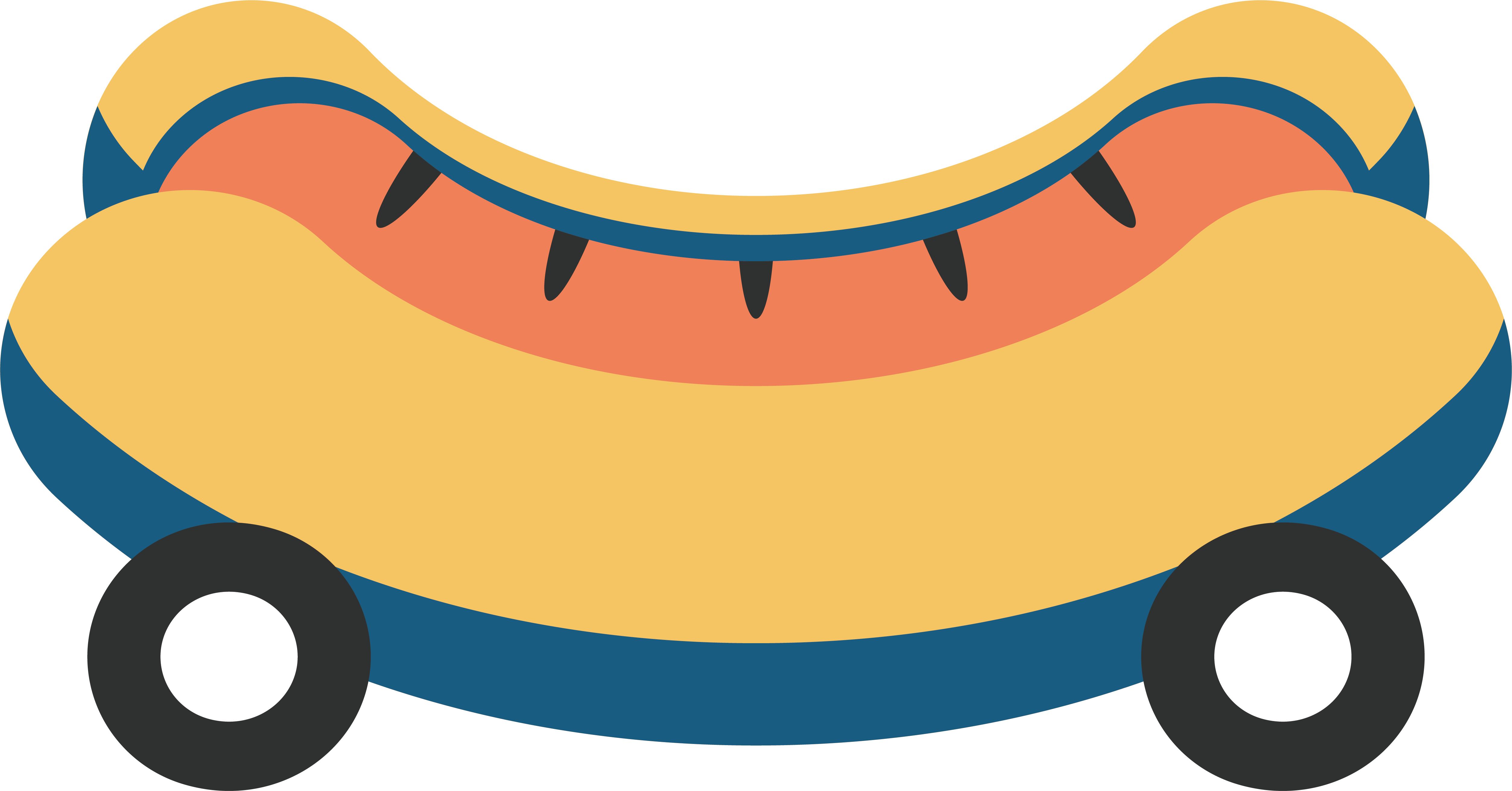Hot Dog Clip Art - Hot Dog Clip Art (5013x2622)