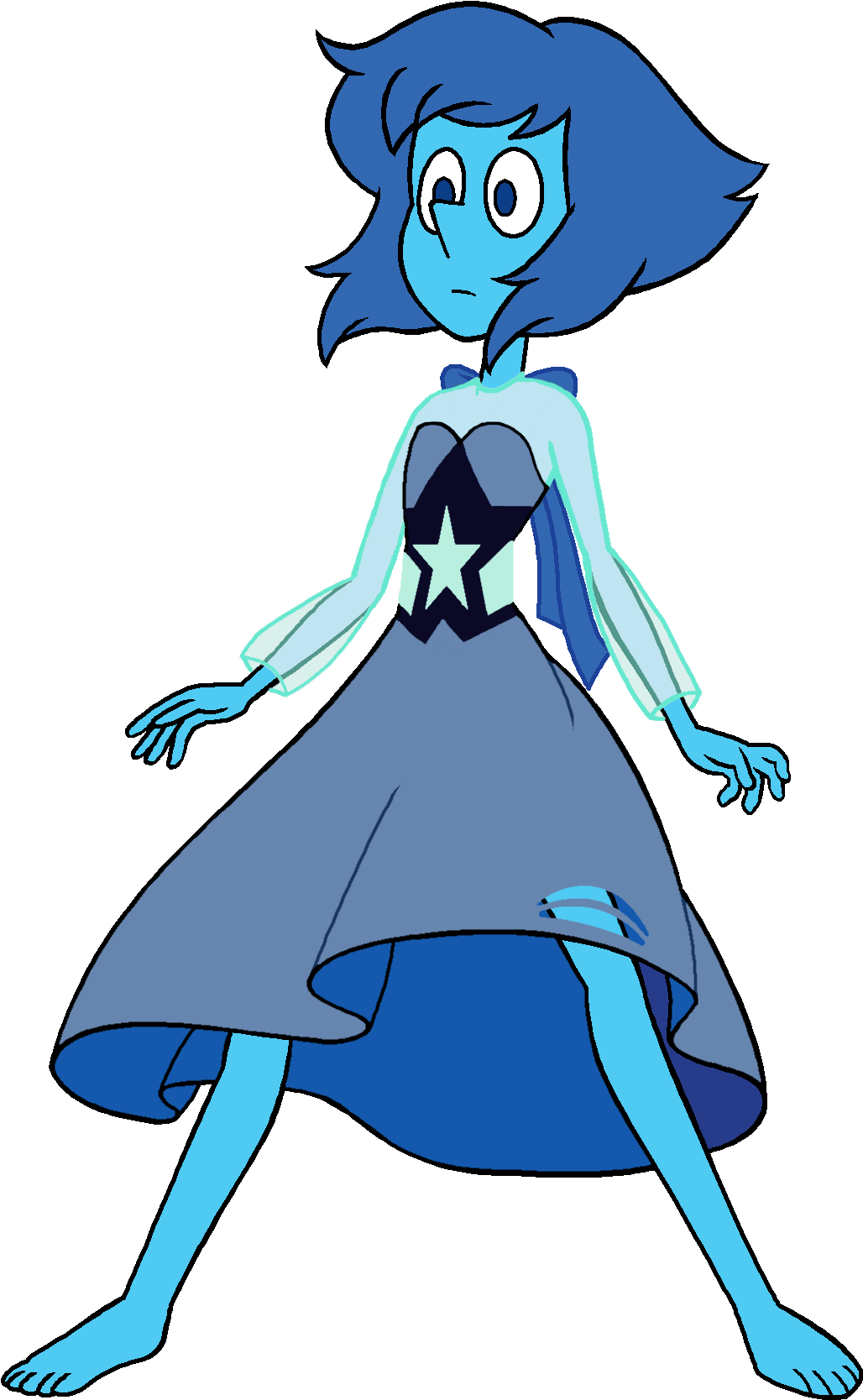 Cg Lapis In Deco-kun Pose - Steven Universe Pilot Lapis (1094x1730)