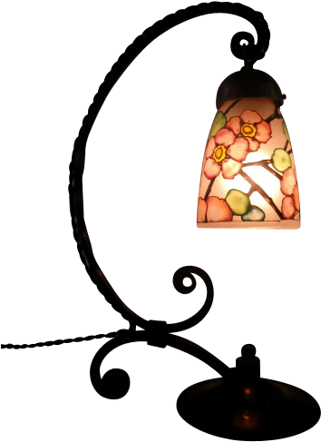 Loys Lucha French Art Deco Enameled Table Lamp - Loys Lucha French Art Deco Enameled Table Lamp (486x486)