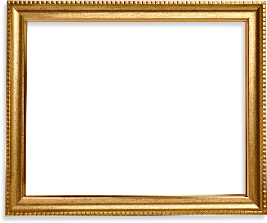 Square Frame Png Wood Gold - Square Gold Frame Png (1000x859)