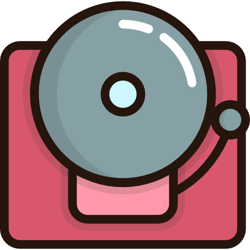 School Bell Free Icon - School Bell Vector Free (512x512)