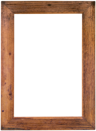 Wooden Frame Cutout - Picture Frame (405x550)
