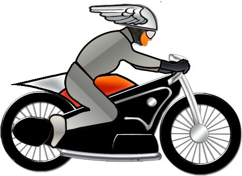 Nuevo Deco - Motorcycle Delivery - - Png - Zazzle Der Caféracer Auf Dem Rot (personalisiert) Plektrum (512x512)