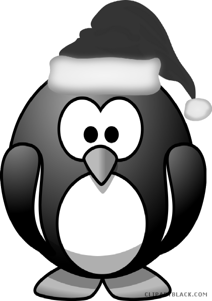 Christmas Penguin Animal Free Black White Clipart Images - Kind Of Penguin Are You? (420x596)