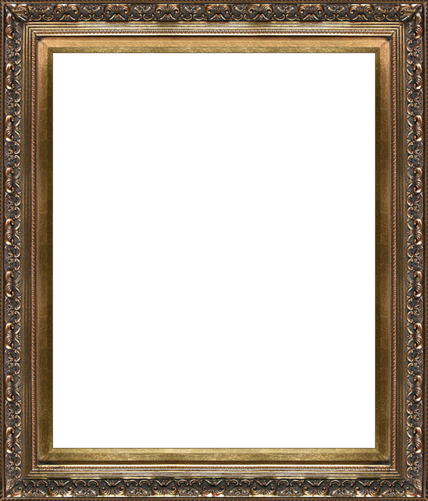Baroque Antique Gold Frame 20"x24" - Psd Gold Frames Free Download (855x1000)