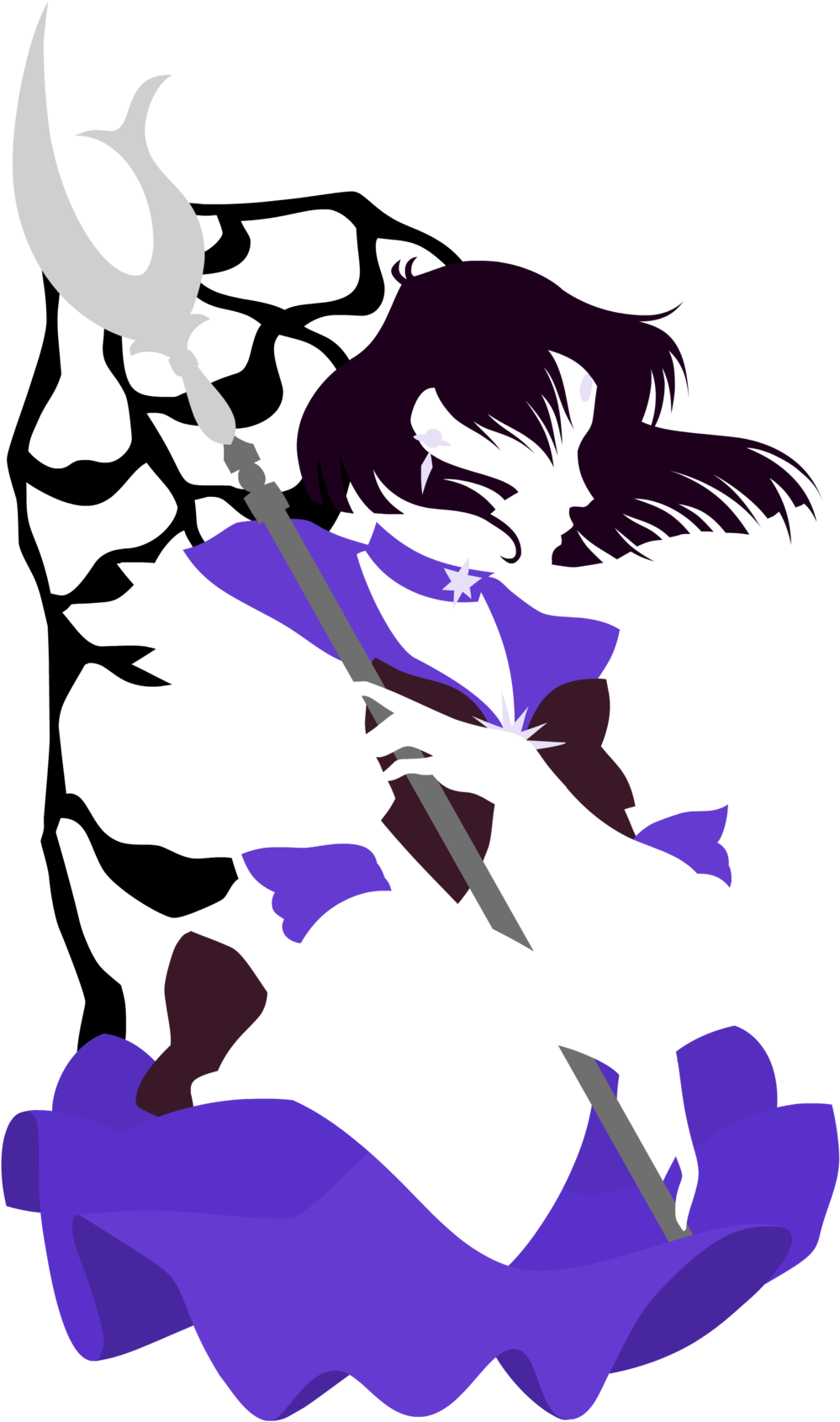 Saturn Minimalist By Empty Brooke Saturn Minimalist - Sailor Saturn (1024x1705)