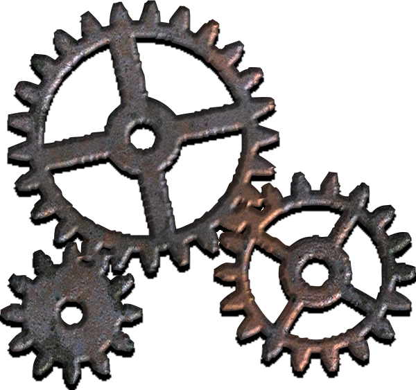Gears-engrenage5 - Old Gear Transparent (600x563)