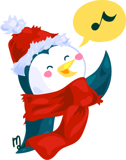 Christmas Penguin By Yuki The Vampire - Christmas Penguin By Yuki The Vampire (433x551)