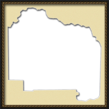 A Map Of Alachua With A Museum Style Picture Frame - Alachua (347x350)