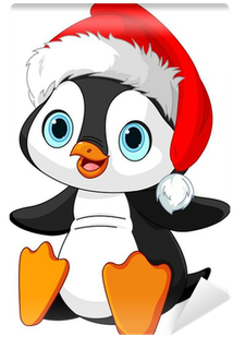 Cartoon Christmas Penguin Png (400x400)