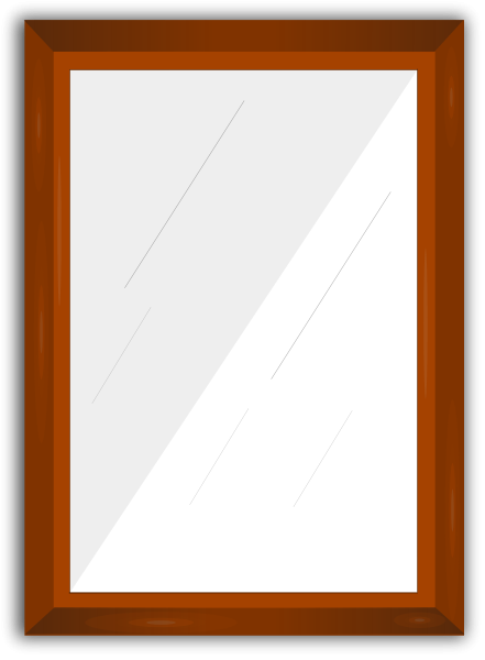 Mirror Clipart Mirror Frame - Mirror Clipart (441x600)