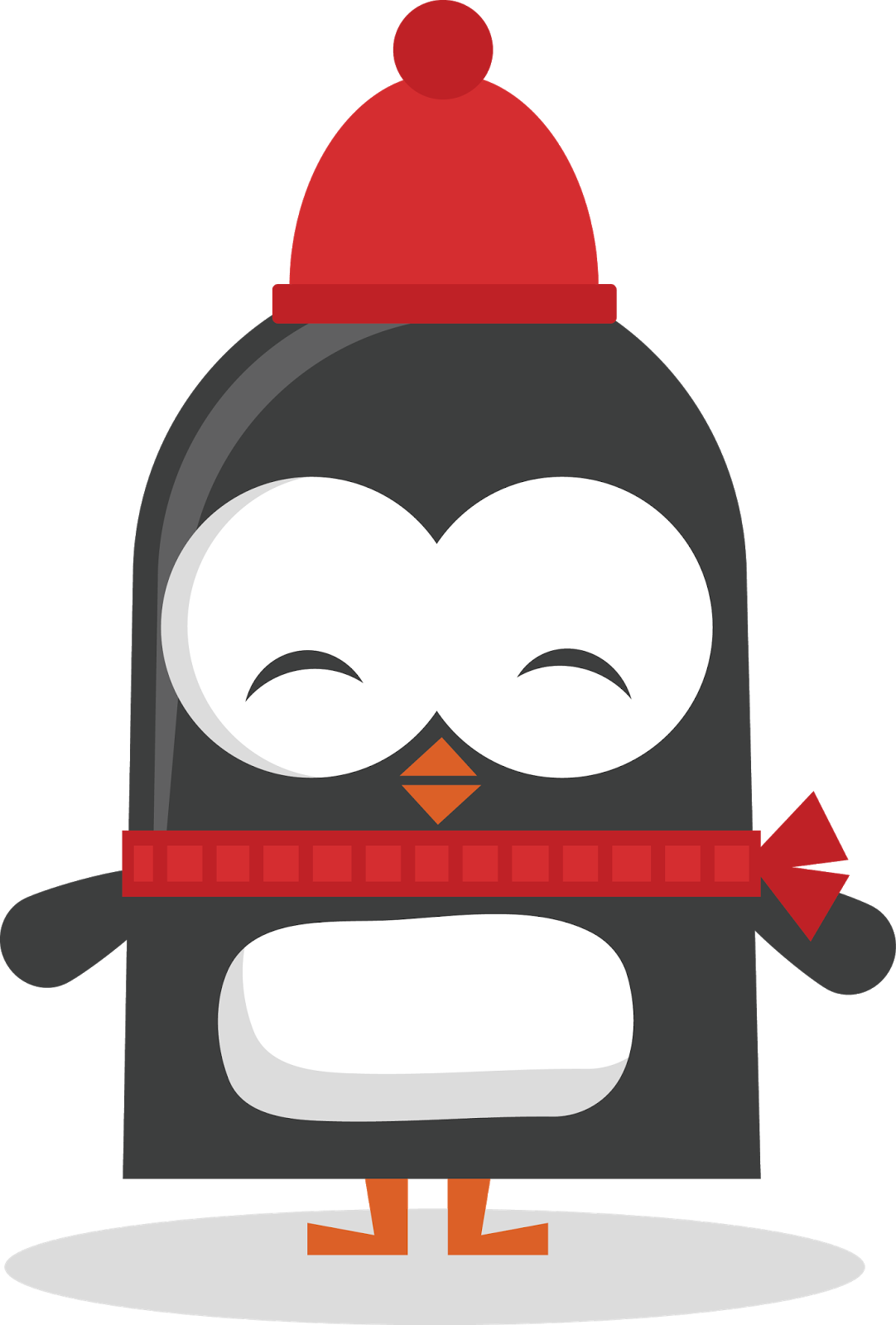 Christmas / Winter Penguin Clip Art - Cricut (1082x1600)