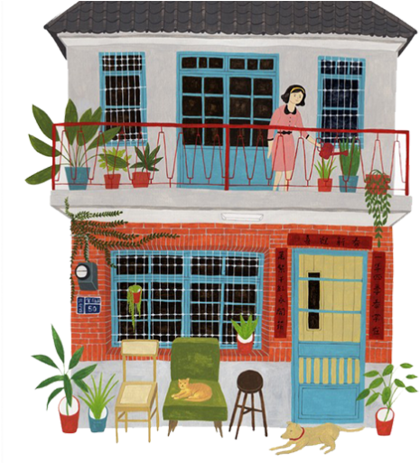 Old Building Taiwan Illustration (512x512)