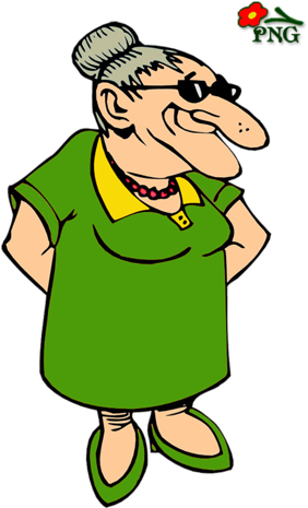 Funny Old Women Vector Graphics - If You Love Something Set (333x500)