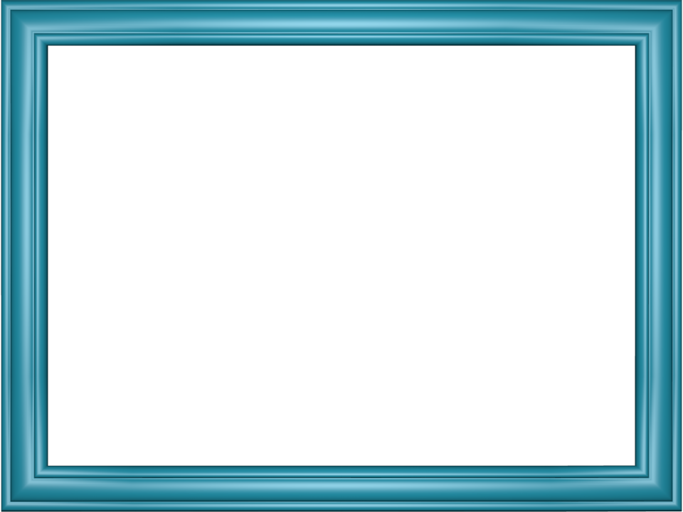 Blue Border Frame Png Transparent Picture - Paper Product (960x720)