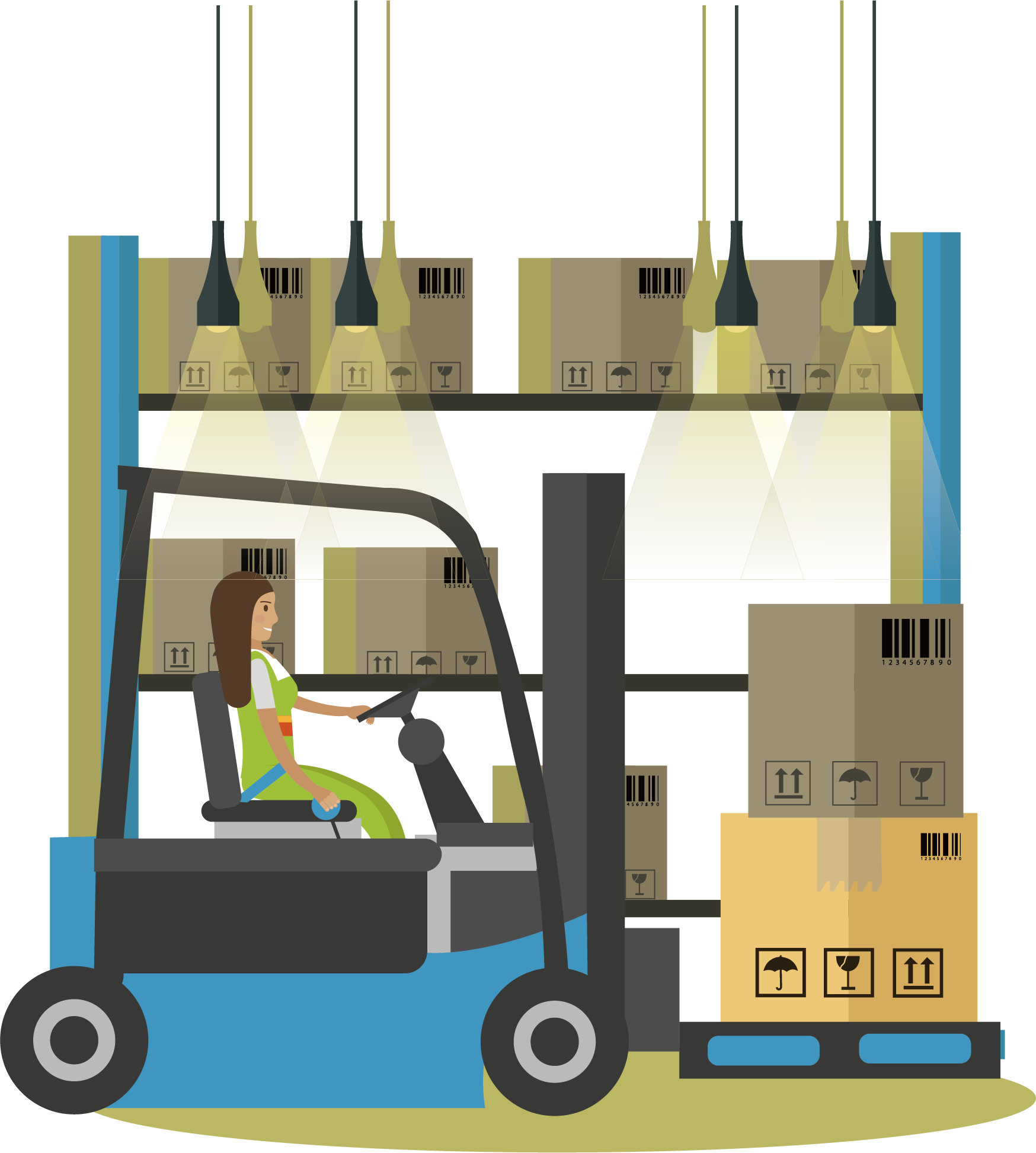 Warehouse Stock Photography Royalty Free Illustration - Warehouse Stock Photography Royalty Free Illustration (1748x1945)