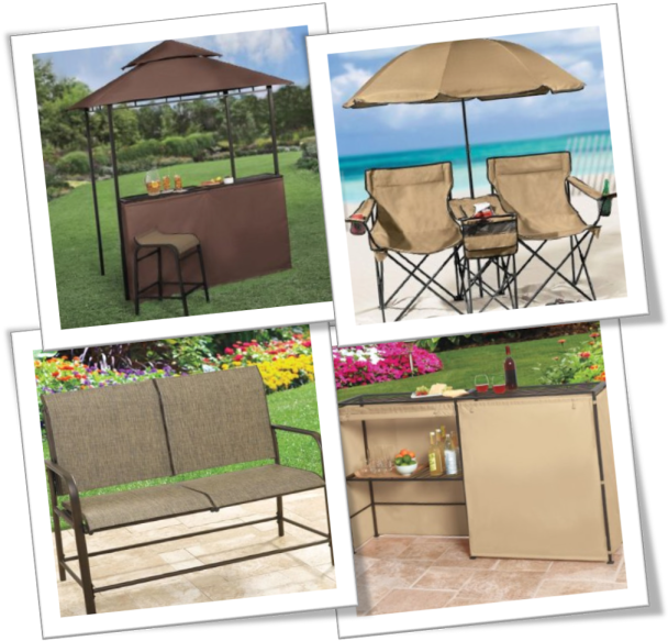 Patio Furniture Design Idea Of Portable Gazebo Kitchen - Beach Chair With Umbrella (615x608)