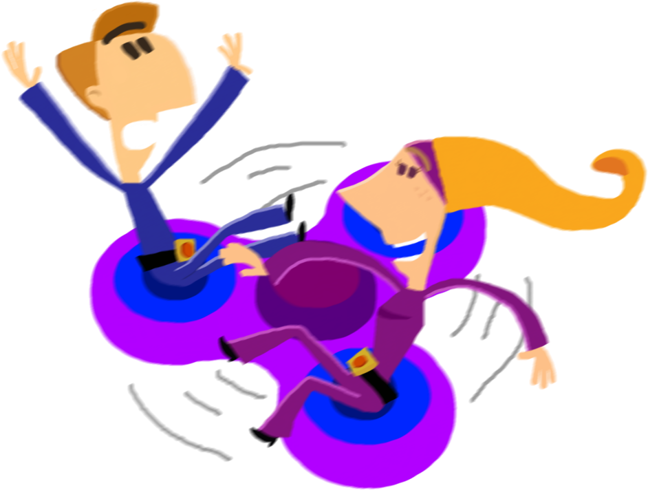 Victor And Anita Spinning On Fidget Spinner - Fidget Spinner (1024x806)