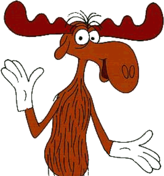 A Star That They Put On The Top Of Their Christmas - Rocky And Bullwinkle (650x635)