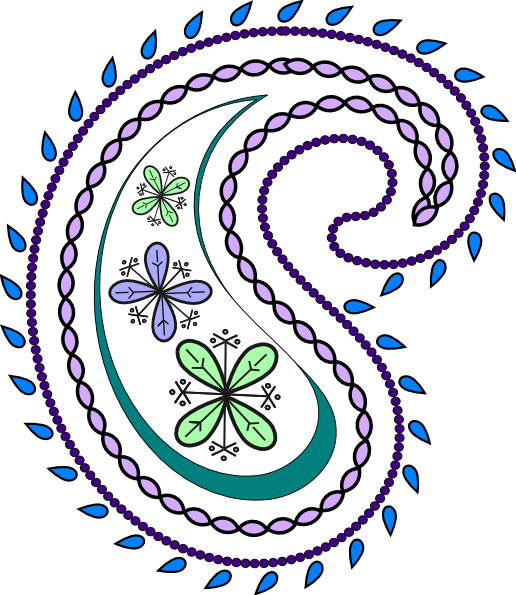 Free Paisley Clipart - Paisley Transparent Background (516x595)