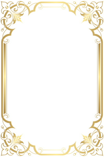 Border Frame Transparent Clip Art - Border Frame Transparent (399x600)