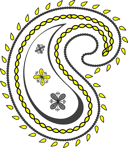 This Free Clip Arts Design Of Paisleynew1 Png - Paisley (516x595)