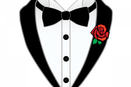 Tuxedo Clip Art For, Wedding Tuxedo Clip Art - Tuxedo Groom Or Groomsman Wedding Party T Shirt (450x300)