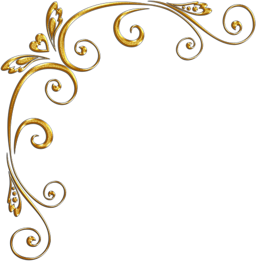 Gold Swirls Png (500x509)