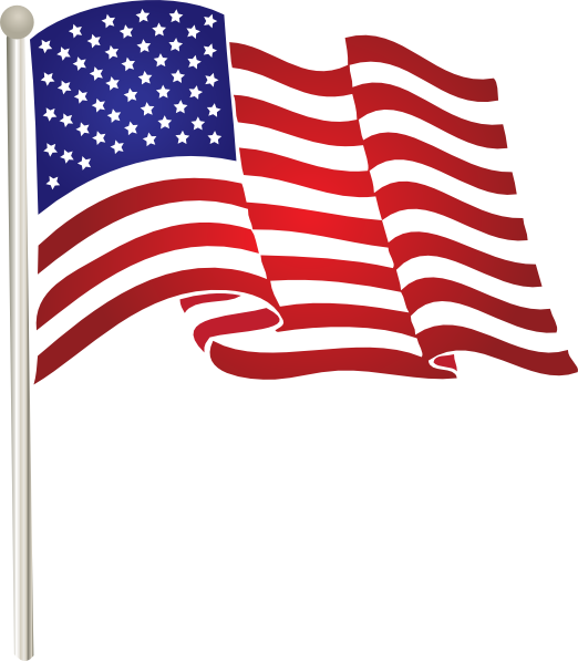 Clip Arts Related To - American Flag Clip Art (522x597)