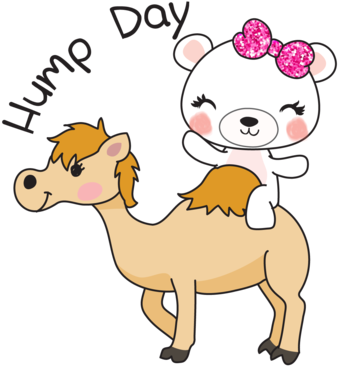 Boo Bear Hump Day - Cartoon (394x440)