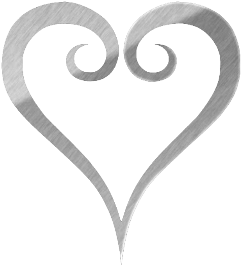 Free Black And White Heart Clipart - Kingdom Hearts Heart Symbol (474x532)