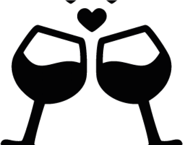 Hearts Clipart Wine - Wine Glass Vector Png (640x480)