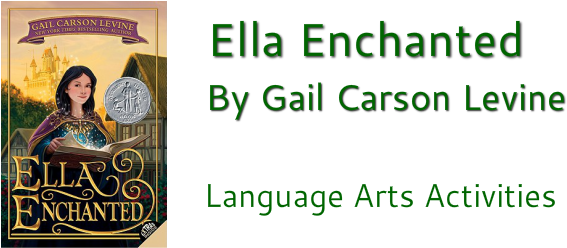Grammar Activities Prepositional Phrases - Harper Collins Ella Enchanted (587x247)