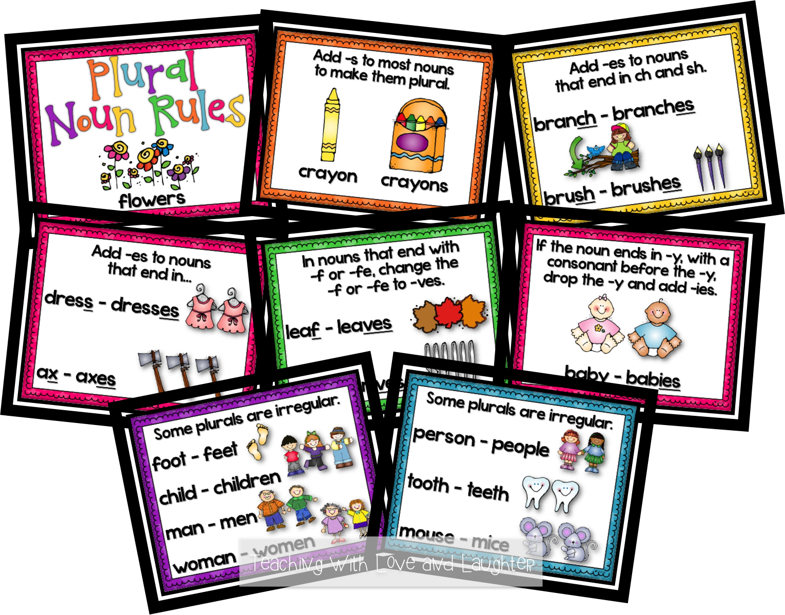 Irregular Plural Nouns Poster - Plural Noun Rules Poster (1530x1198)