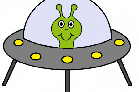 Spaceship Clipart Transparent - Space Ship Clip Art Png (450x300)