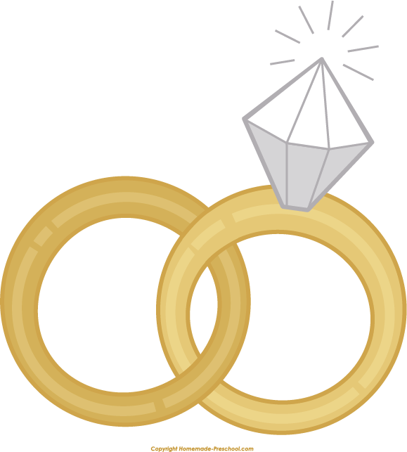 Click To Save Image - Wqedding Ring Clipart Png (579x643)