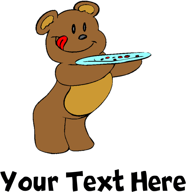Bear Holding Plate Canvas Lunch Bag - Strong Beaver (custom) Sticker (700x700)