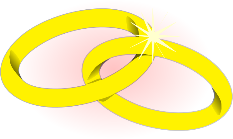 Wedding Rings Clip Art At Clker - Wedding Rings Clip Art (745x446)