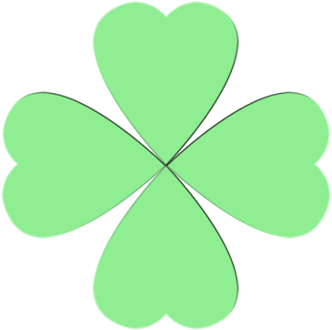 Paste All 4 Hearts Onto The Paper So That They Look - Ideas St Patrick's Day Craft (400x366)